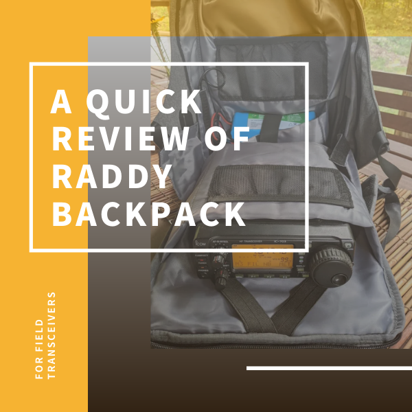 A Quick View of The Radioddity Multi-function Backpack for HF Field Transceivers
