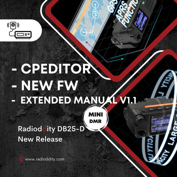 New Firmware and Alternative CPEditor for The Radioddity DB25-D