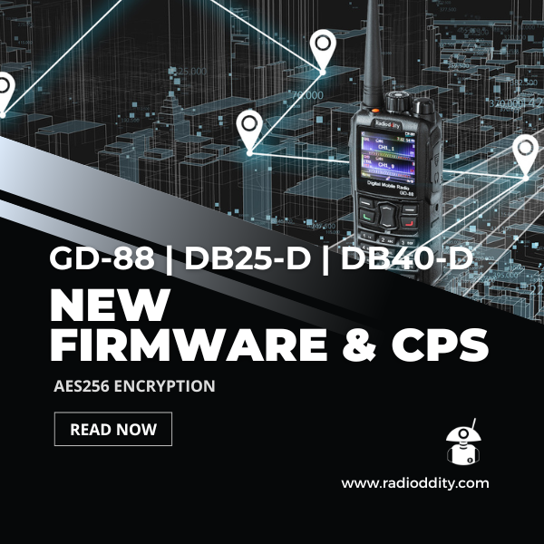 New Firmware Release for GD-88, DB25-D and DB40-D