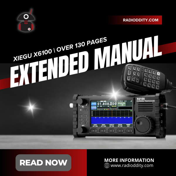 Radioddity Extended Manual for Xiegu X6100
