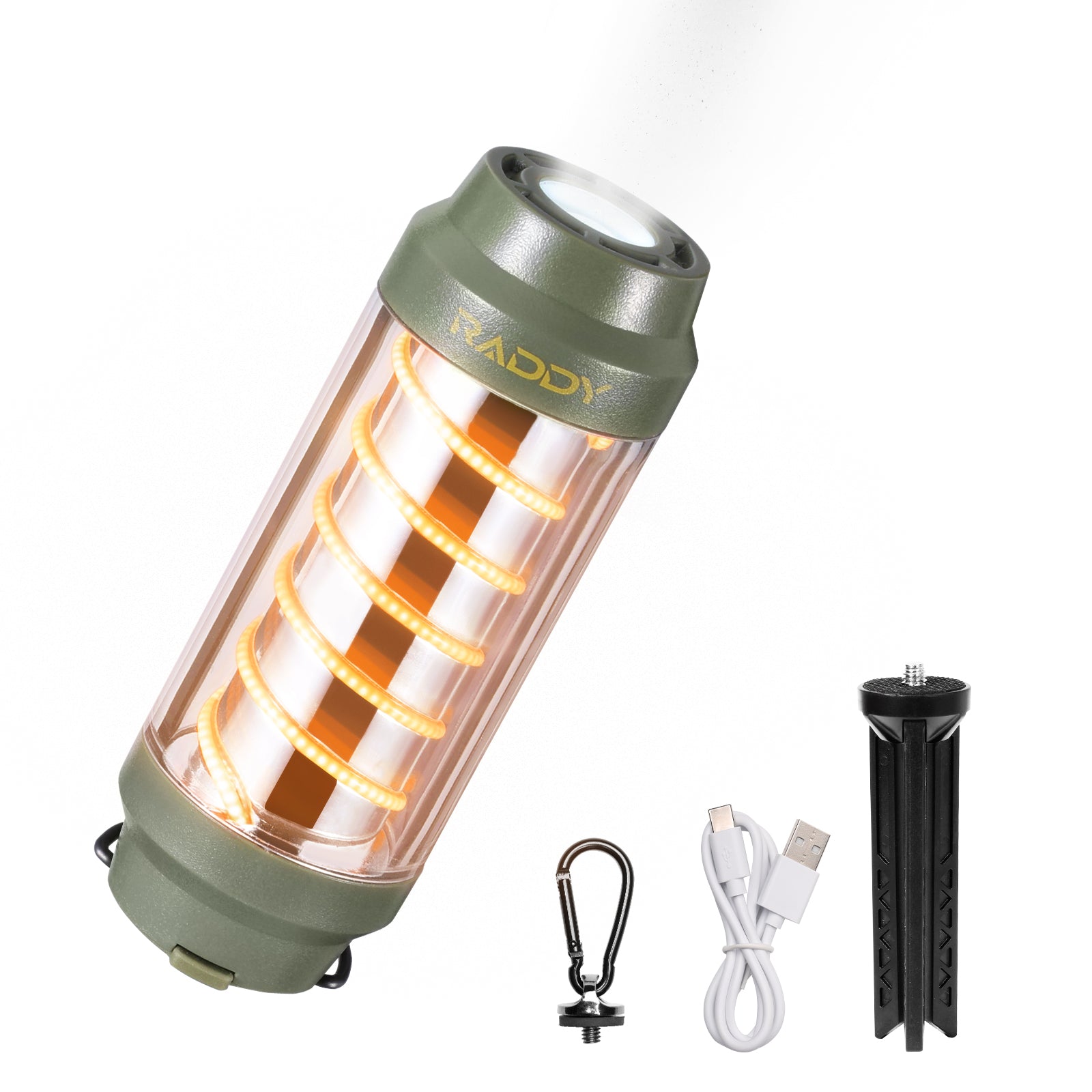 Raddy CL-1 Camping Lantern |  Portable Rechargeable Flashlight | 7 Light Modes | IPX6 Waterproof - Radioddity