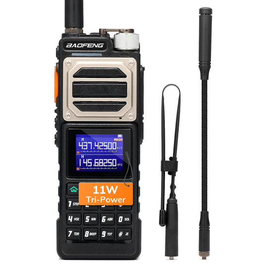 Baofeng UV-25 Dual Band Radio | 11W | NOAA | Airband | 5200mAh | USB-C Charging |  Frequency Copy | 999CH | Support Chirp - Radioddity