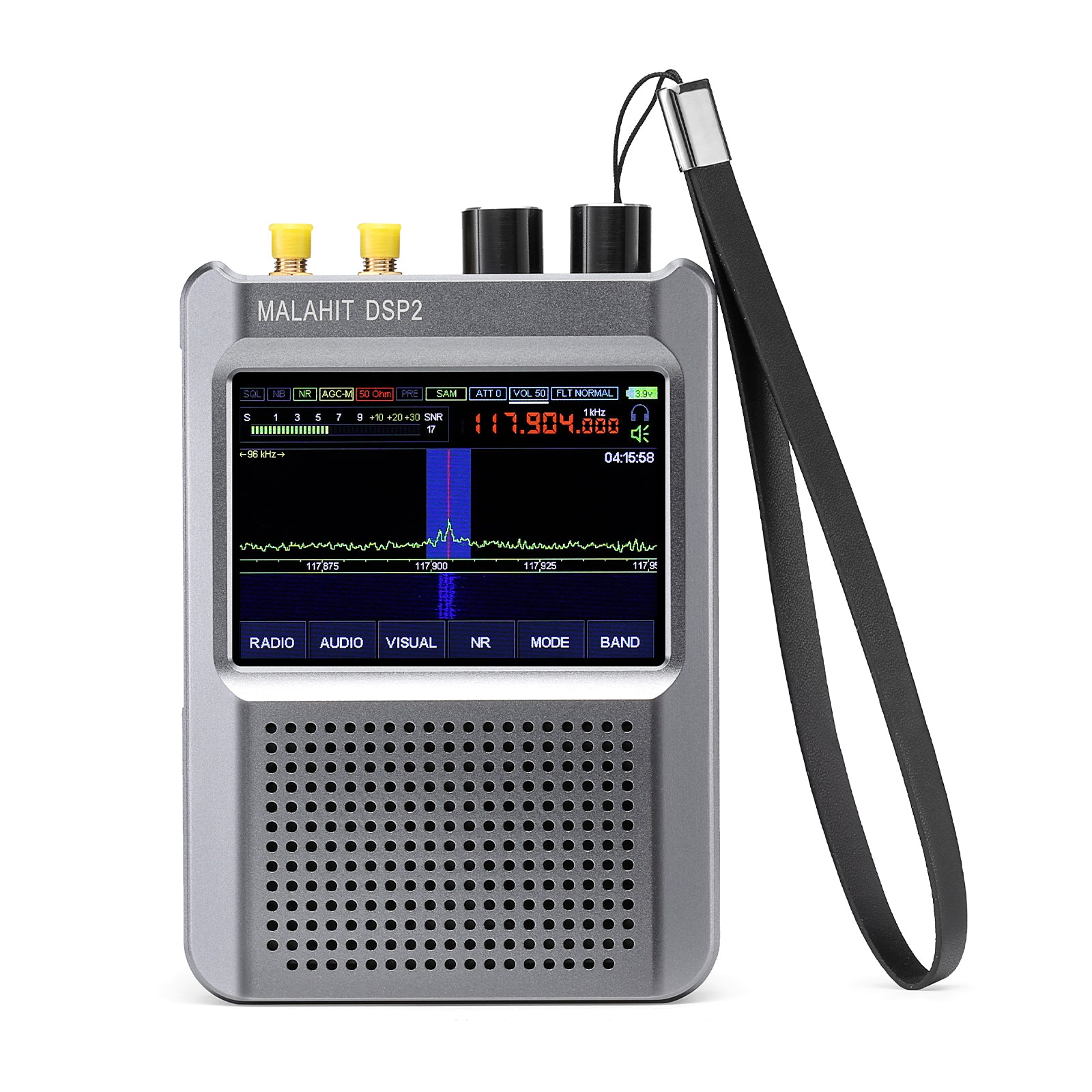 Raddy Malahit DSP2 SDR Radio | IPS Color Touch Screen | AM/SSB/DSB/CW/NFM/WFM/RTTY/FT8 |  5000mAh | CW Decoder - Radioddity