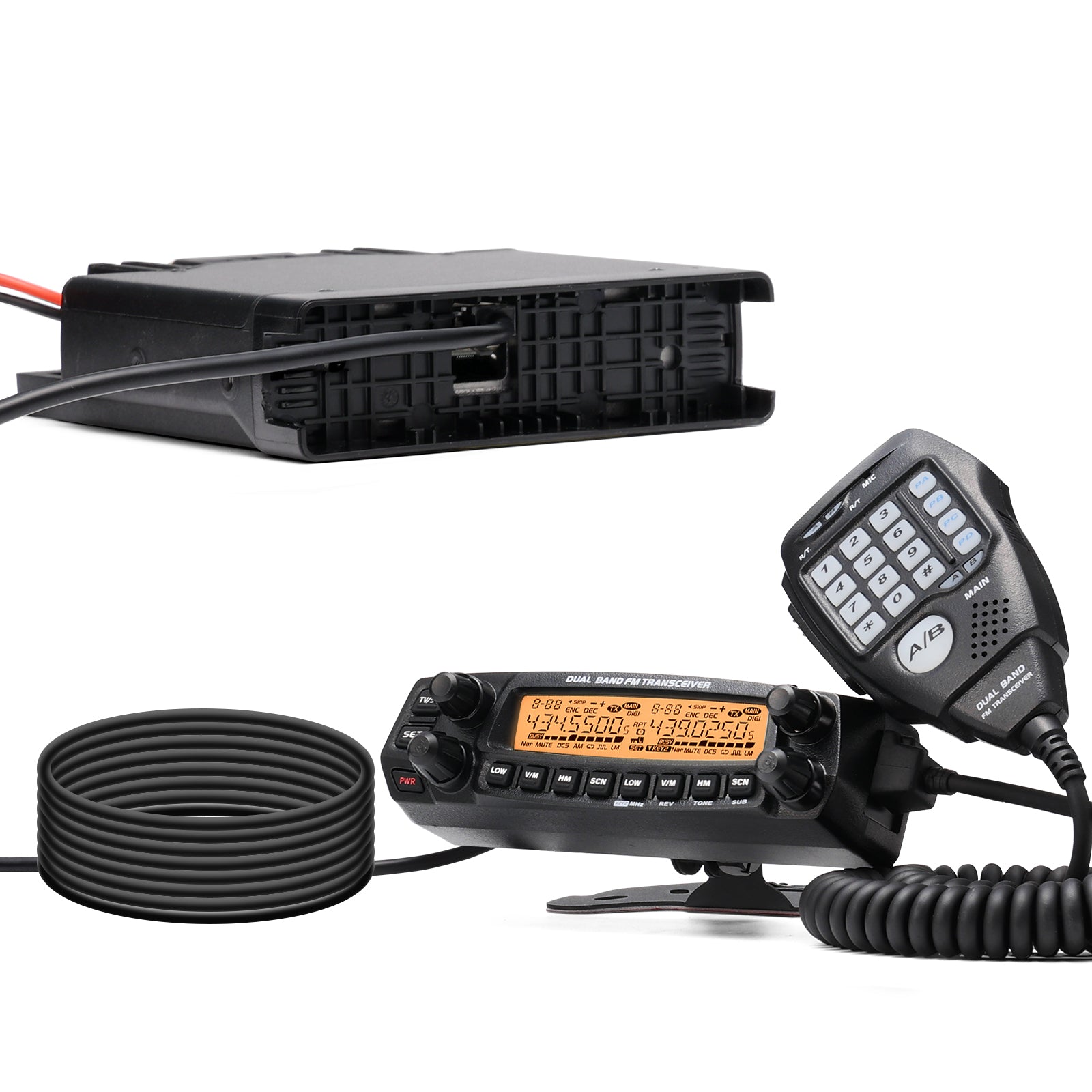 Radioddity DB50 Dual Band Mobile Radio | 50W | Large LCD Display | Multi-band Receiver  | 758 Channel | VOX - Radioddity