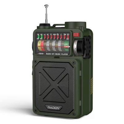 Raddy RD23 Tragbares DAB Radio | Bluetooth-Verbindung | Batteriebetrieben