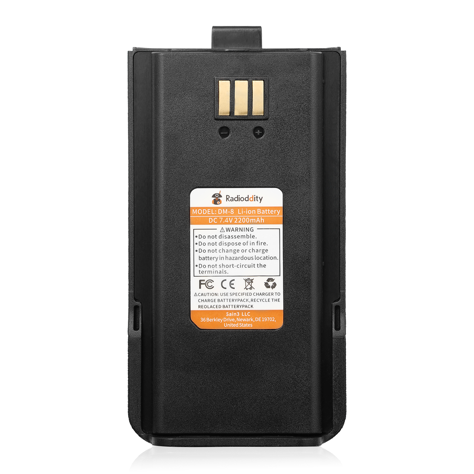 2200mAh Battery for Radioddity GD-77 GD-77S GA-510 DM-1801 - Radioddity