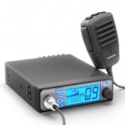 Radioddity CB-500 CB Radio | 4W | AM FM | Noise Reduction | 7 Color Backlit | NOAA