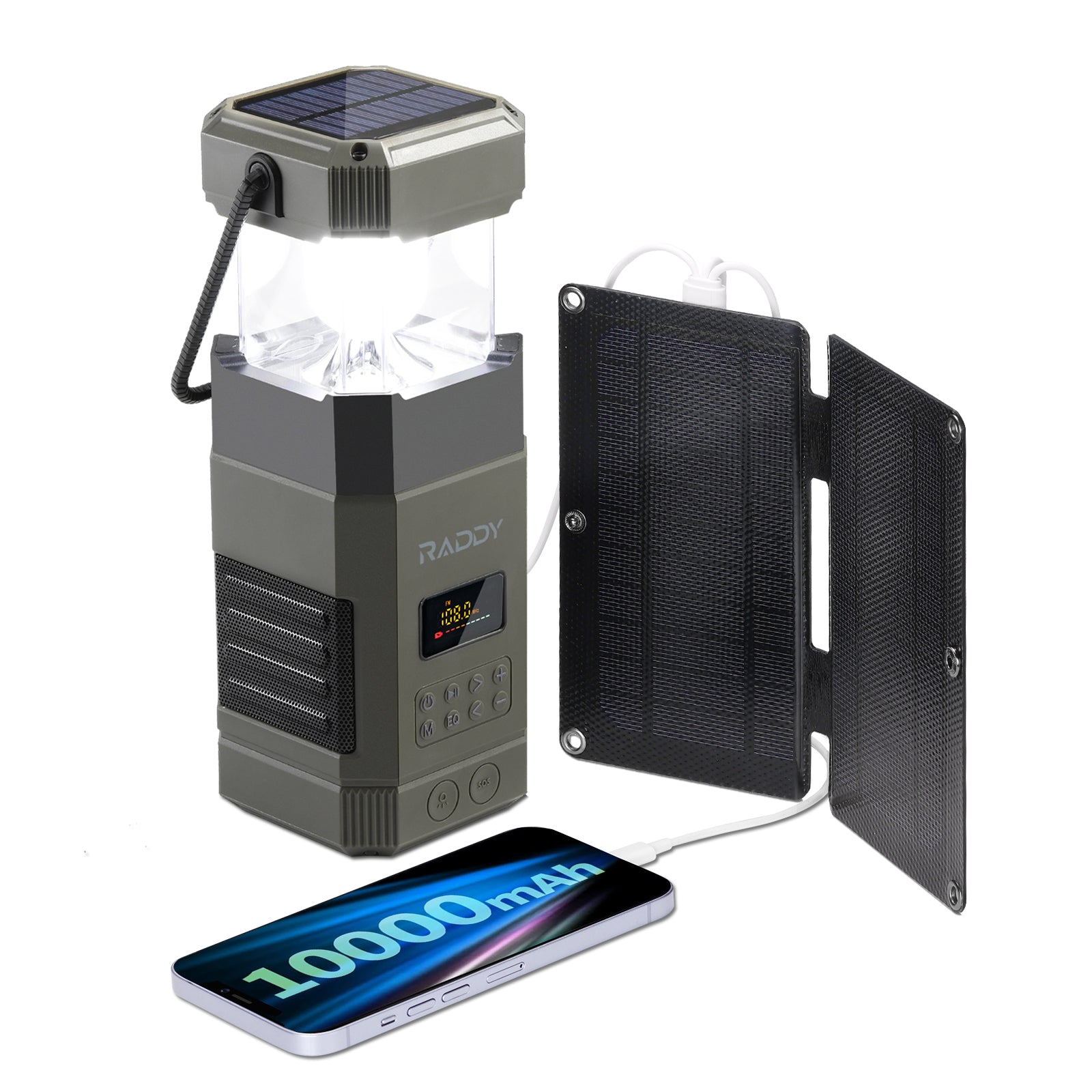 Raddy SP4 Solar Panel | 4W | Portable Foldable Charger | 5V 0.8A | Outdoor Emergency Kit - Radioddity