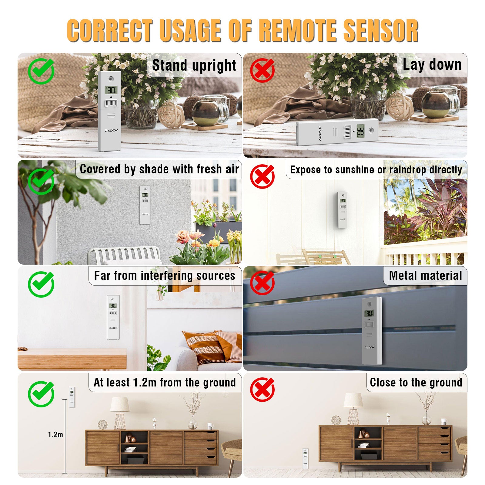 R5 sensor | CORRECT USAGE OF REMOTE SENSOR