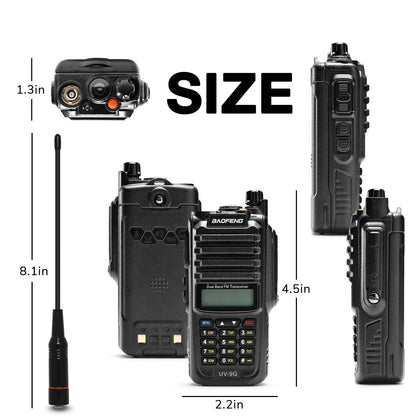 Baofeng UV-9G GMRS Radio [2 Packs] [ Open Box ] - Radioddity