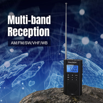 Raddy RF886 Shortwave Radio | multi-band reception