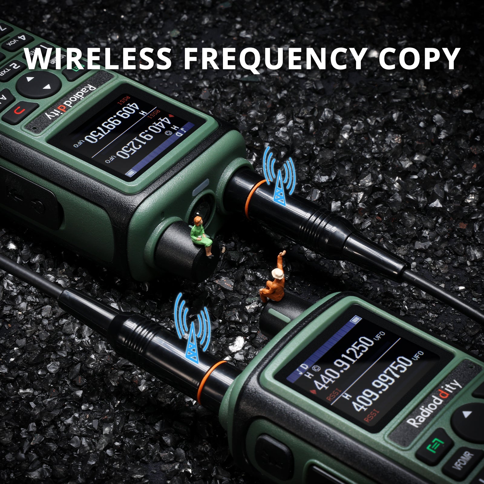 Radioddity GC-5 | Dual Band | 5W | 999 CH | Remote Frequency Copy | Color Screen | 1800mAh | NOAA FM RX - Radioddity