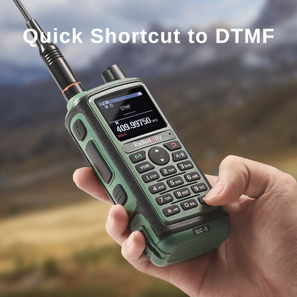 Radioddity GC-5 | Dual Band | 5W | 999 CH | Remote Frequency Copy | Color Screen | 1800mAh | NOAA FM RX - Radioddity