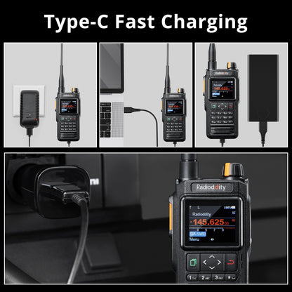 Radioddity GA-5WB | Type-C fast charging