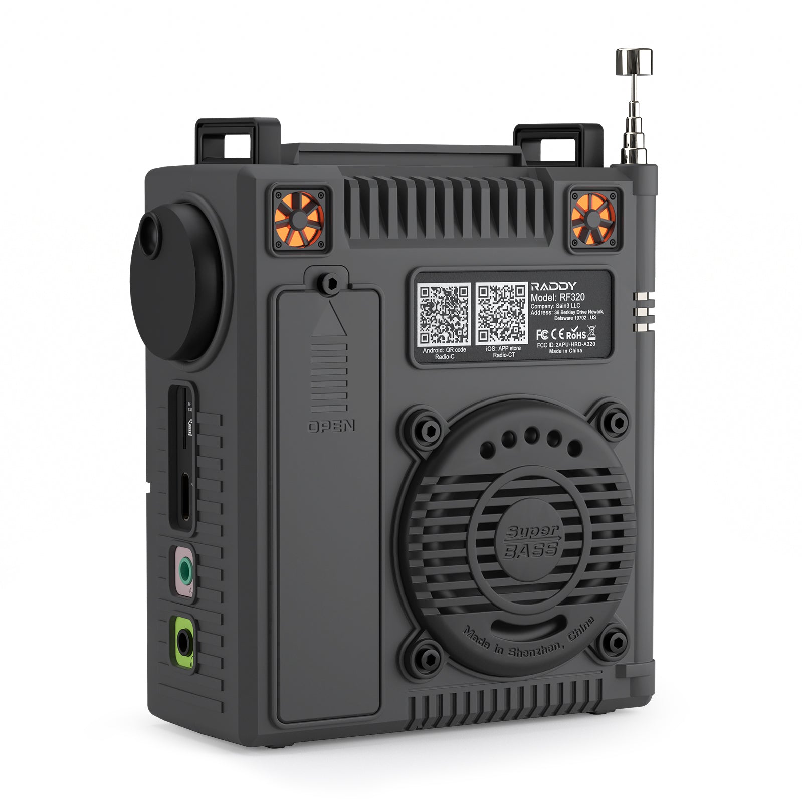 Raddy RF320 Shortwave Radio | FM/AM/SW/VHF/WB/AIR | Remote Control | Bluetooth 5.0 - Radioddity