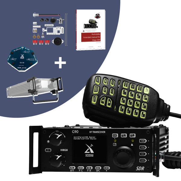 Radios and accessories on a white background