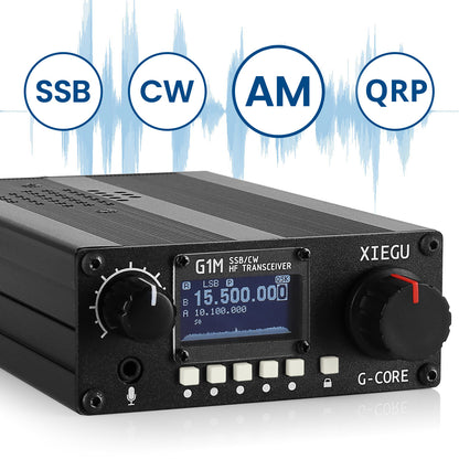 XIEGU G1M HF Transceiver | Quad Band | Portable SDR | QRP | 5W SSB CW AM