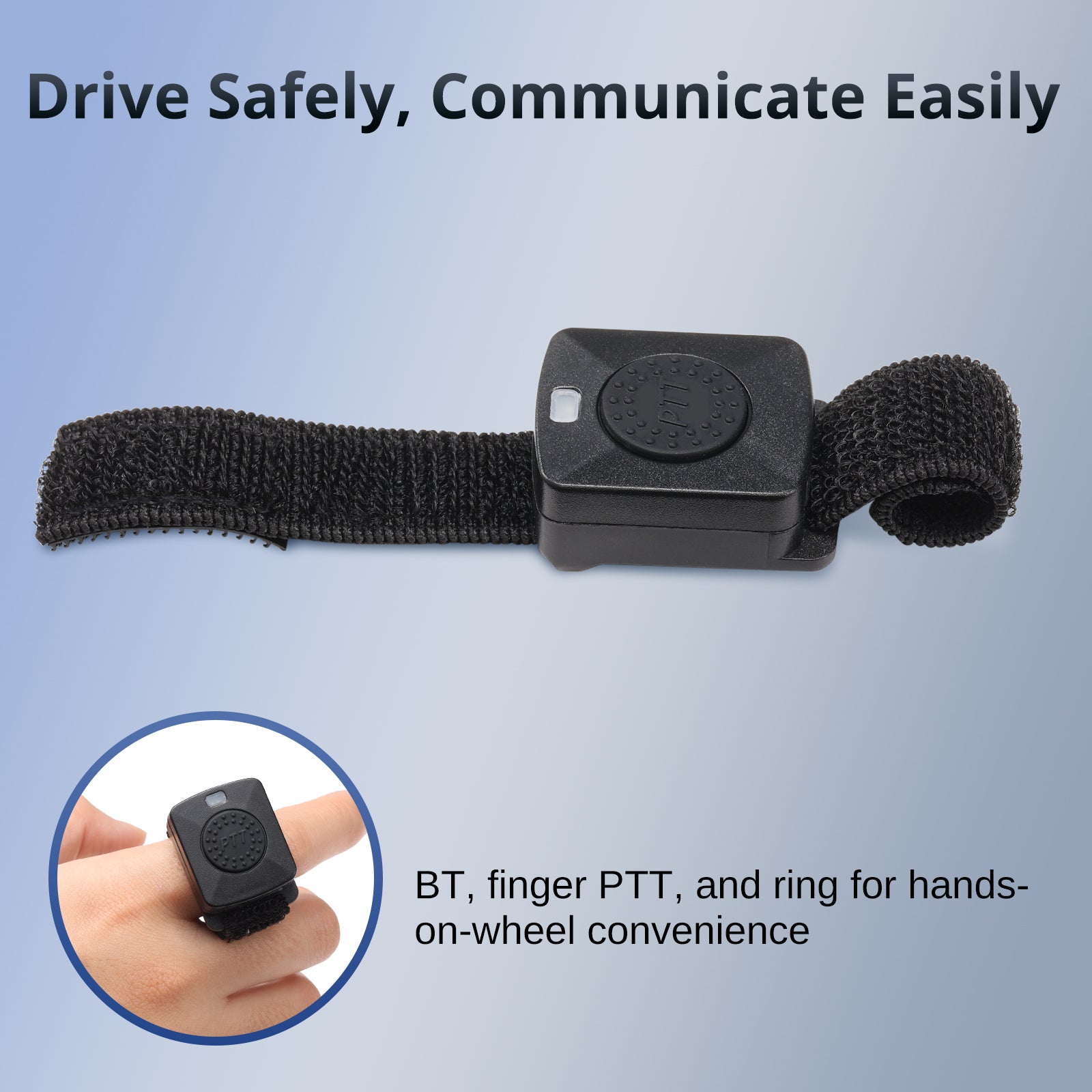 Radioddity K1 BT Headset | Noise-Cancelling Function | Finger PTT | K-Type Connector - Radioddity