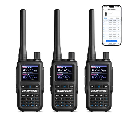 Baofeng UV-5R Mini Dual-band Radio | 5W/2W | APP Programming | Quartz/Amber/Grey | 1.44 Inch Color Screen | 999CH  | NOAA | USB-C Charging - Radioddity