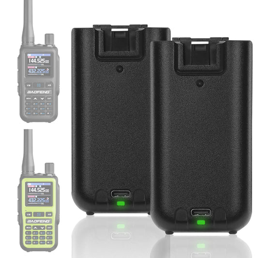 BAOFENG BL-5RMINI 1600mAh Battery | USB-C Charging | for UV-5R Mini & UV-5G Mini - Radioddity