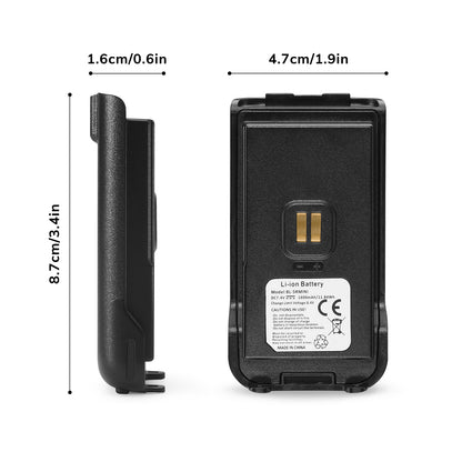 BAOFENG BL-5RMINI 1600mAh Battery | USB-C Charging | for UV-5R Mini & UV-5G Mini - Radioddity