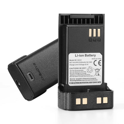 BAOFENG BC-32UV Original Li-ion Battery | 2500mAh High Capacity | USB-C Port | For DM-32UV and UV-32