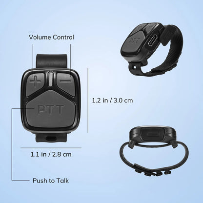 BAOFENG BT-R1 Wireless PTT Ring | For SW-9 & UV-29 Pro | Fingertip PTT & Volume Control | USB-C Rechargeable | Multi-Scene Wear