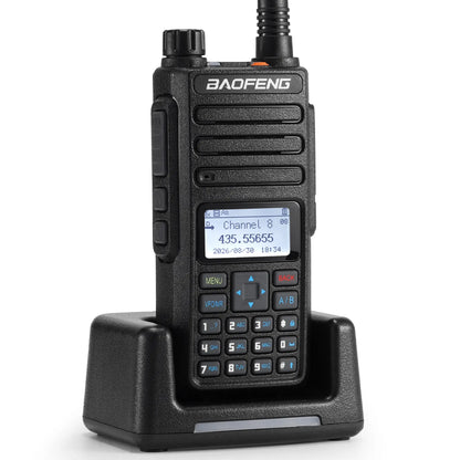 Baofeng DM-1801 Pro 7W DMR Radio | Dual Band VHF/UHF & AM Aviation RX | 4000 CH & 50K Contacts | Tier II Dual Slot | One-Key Frequency Copy
