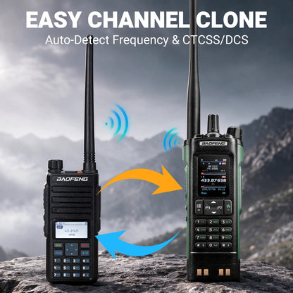 Baofeng DM-1801 Pro 7W DMR Radio | Dual Band VHF/UHF & AM Aviation RX | 4000 CH & 50K Contacts | Tier II Dual Slot | One-Key Frequency Copy