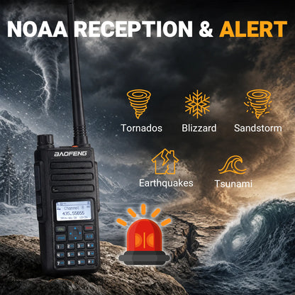Baofeng DM-1801 Pro 7W DMR Radio | Dual Band VHF/UHF & AM Aviation RX | 4000 CH & 50K Contacts | Tier II Dual Slot | One-Key Frequency Copy