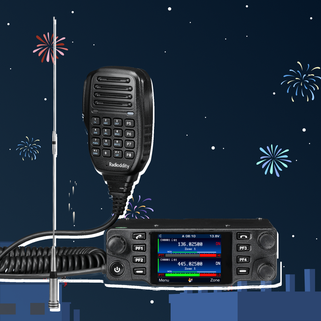Radioddity DB40D DMR Mobile Radio 40W Analog & Digital VHF & UHF