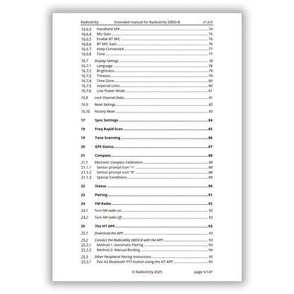 [eBook] Radioddity Extended Manual for Radioddity DB50-B - Radioddity