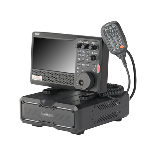 Xiegu G7250 100W HF/6m SDR transceiver with detachable control head and microphone