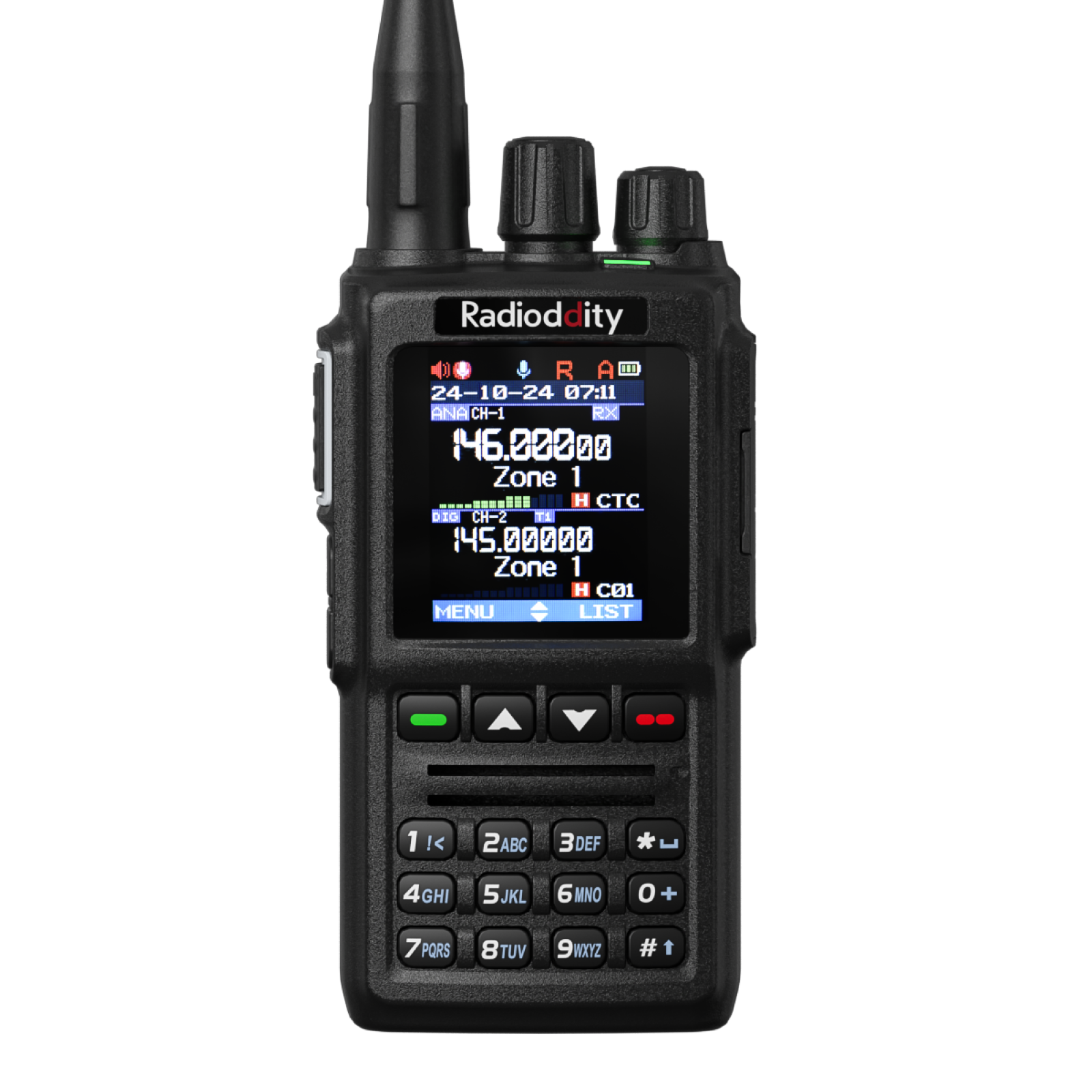 Antena Dual De Alto Ganho Para Radioddity Gd-77 Sma Macho | Frete Grátis