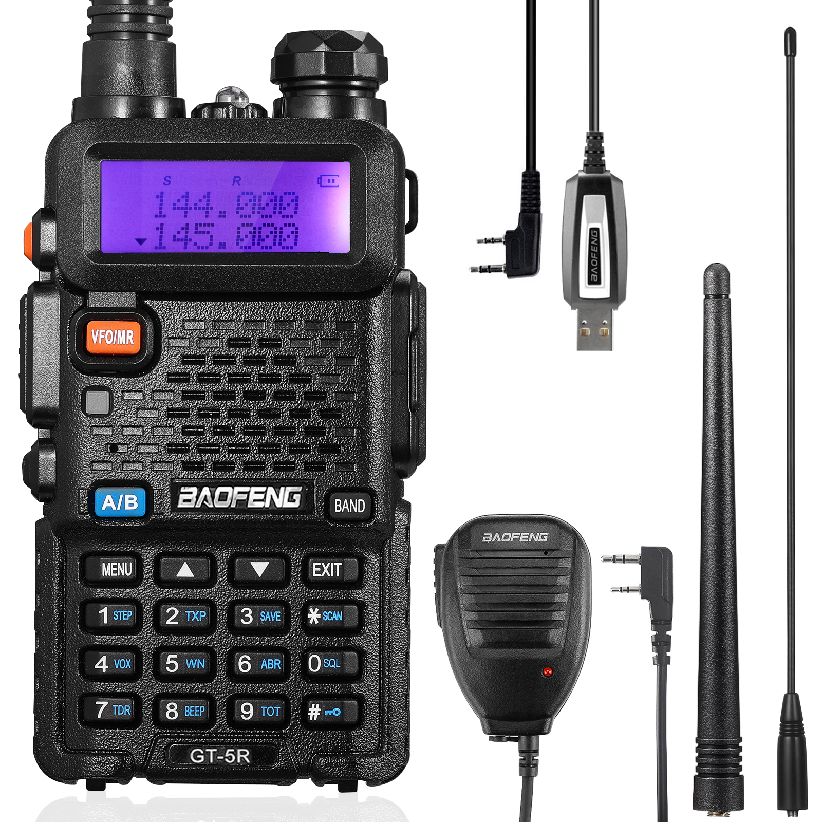 Baofeng GT-5R 5W Dual Band Radio [Upgraded Legal Version of UV-5R] - Radioddity