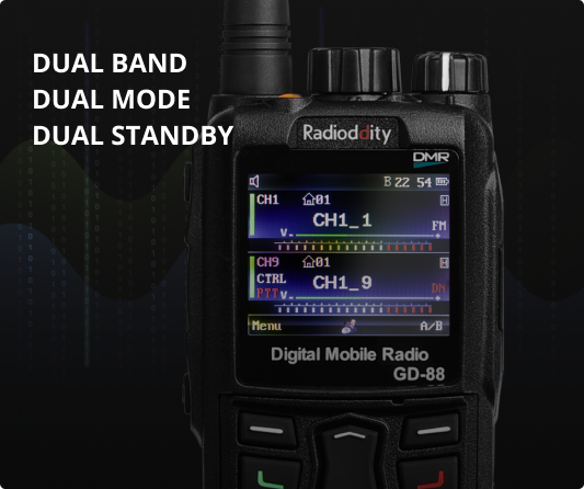 GD-88 Feature - Dual Band Dual Mode Dual Standby