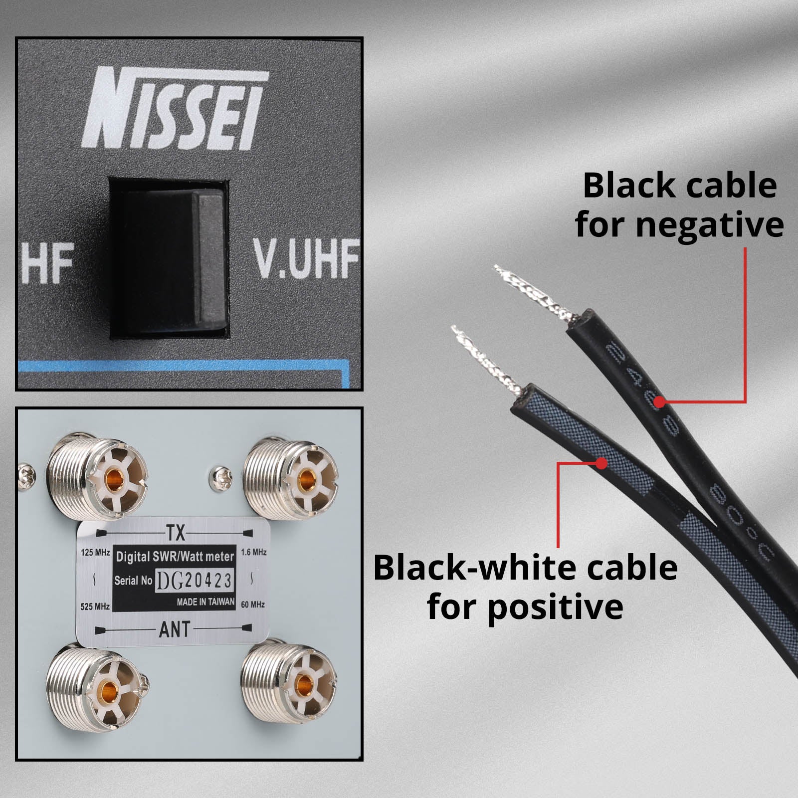 NISSEI  DG-503 Max SWR Meter details 