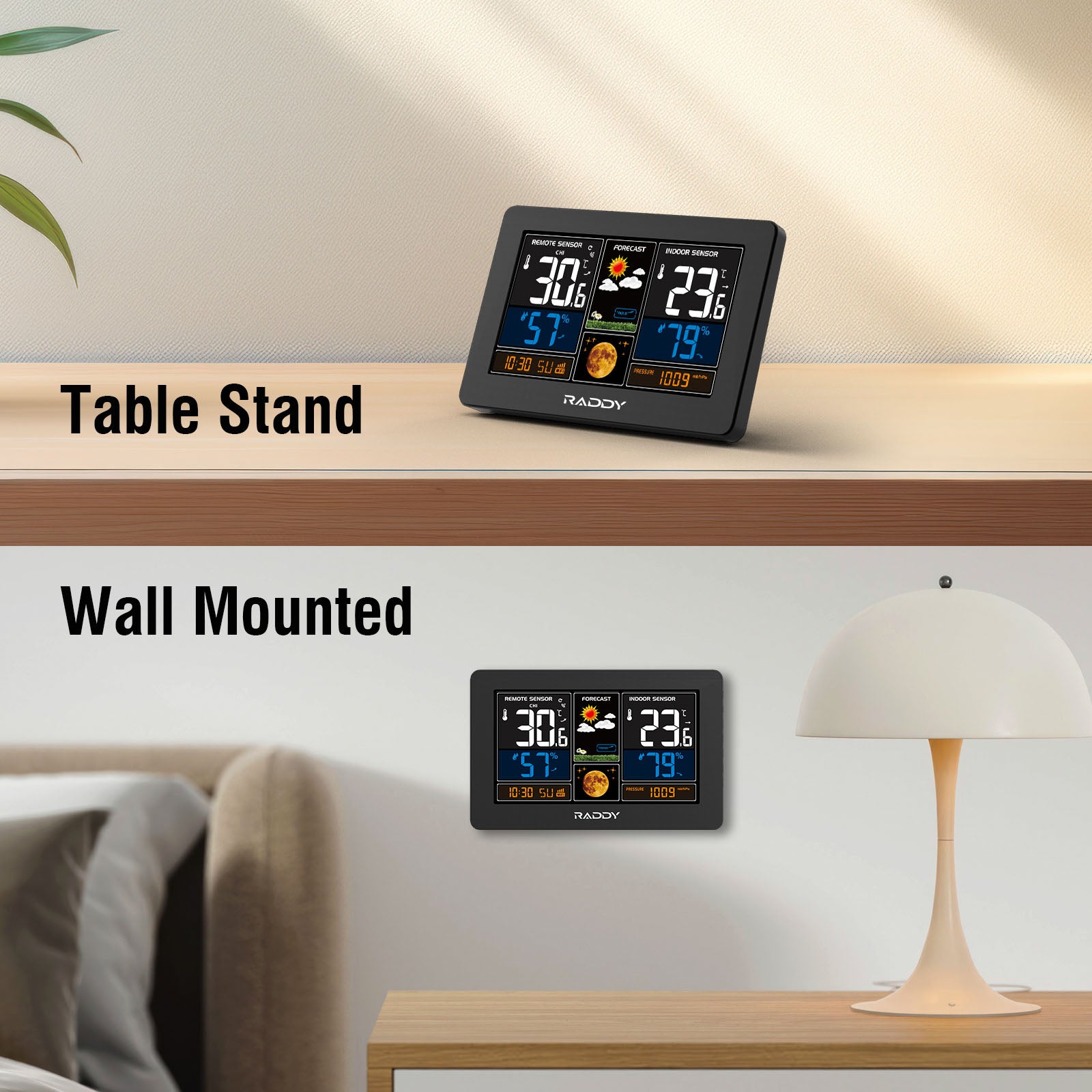 Raddy N75- Table stand & Wall Mounted