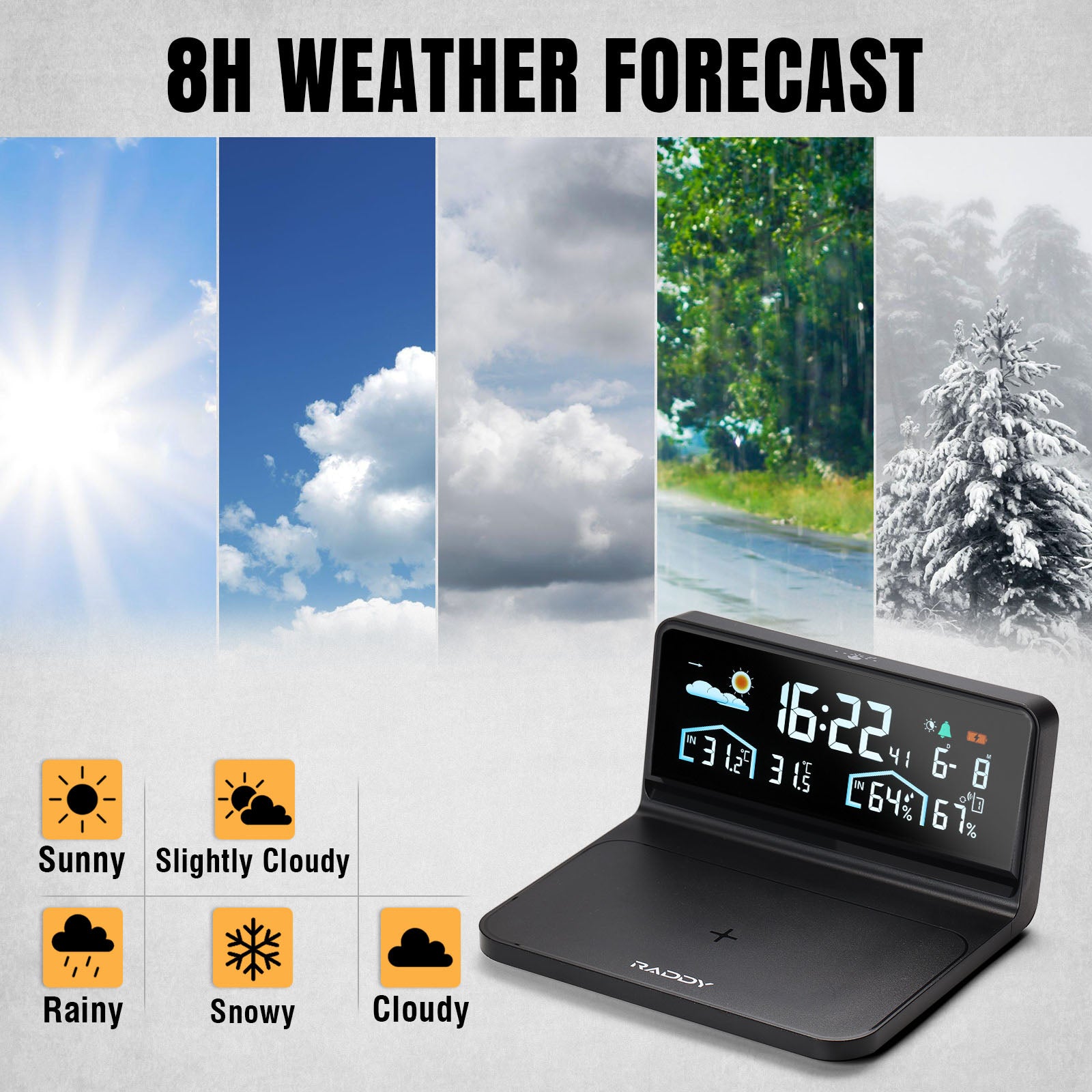 Raddy DT5-W- weather forecast function