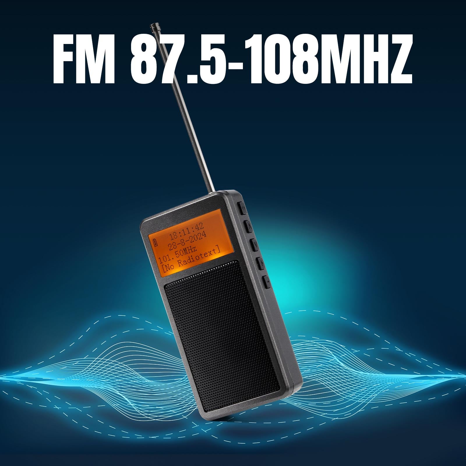 Raddy RF205 Portable FM frequency