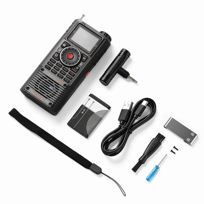 Raddy RF780 Shortwave SSB All Band Radio | Keypad & Shuttle Tuning | FM/AM/SW/AIR/CB/VHF/UHF/WB | App Control | Broadcast Recording | External MW Antenna