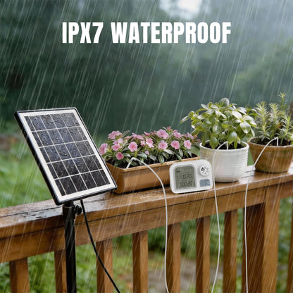 Raddy WS-74 Solar Irrigation System | Smart APP Control | IPX7 Waterproof | Soil Moisture Sensor | 2600mAh Battery | Automatic Watering Kit for 15 Plants