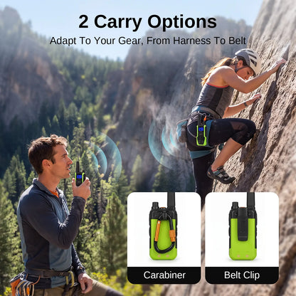 Radioddity HD-2 Walkie Talkies |  FRS/PMR | IP67 Waterproof & Heavy-Duty | Cold-Weather Ready | Emergency USB-C Power Output | 2500mAh Battery | Dual PTT | NOAA Alerts