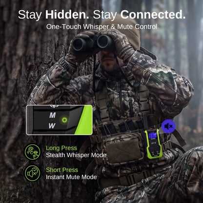 Radioddity HD-2 Walkie Talkies |  FRS/PMR | IP67 Waterproof & Heavy-Duty | Cold-Weather Ready | Emergency USB-C Power Output | 2500mAh Battery | Dual PTT | NOAA Alerts