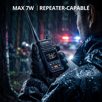 Radioddity X1 Pro GMRS Radio | 7W Long Range | IP67 Waterproof | Repeater Capable | 3000mAh Battery | Record Replay | For Off-Road Overlanding
