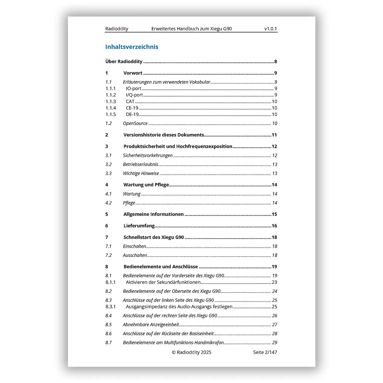 [eBook] Radioddity Extended Manual for Xiegu G90 - Radioddity