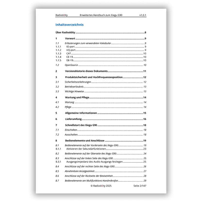 [eBook] Radioddity Extended Manual for Xiegu G90 - Radioddity
