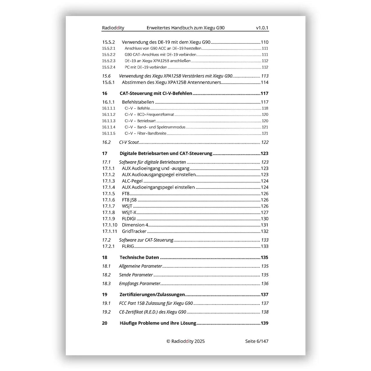 [eBook] Radioddity Extended Manual for Xiegu G90 - Radioddity
