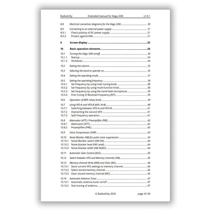 [eBook] Radioddity Extended Manual for Xiegu G90 - Radioddity