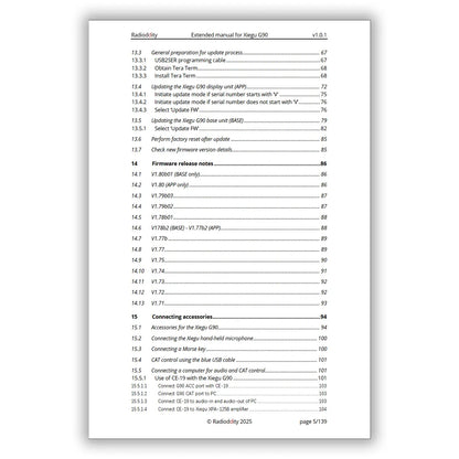 [eBook] Radioddity Extended Manual for Xiegu G90 - Radioddity
